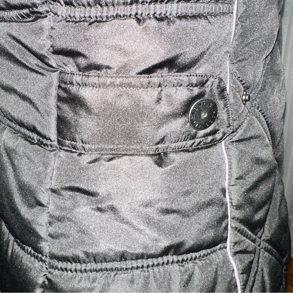 ZKC Collections Black Quilted Puffer Vest with Fleece Lining Women’s Size L - Picture 7 of 16